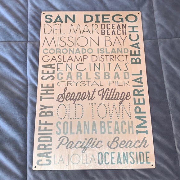 Other - Wooden San Diego Typography Sign